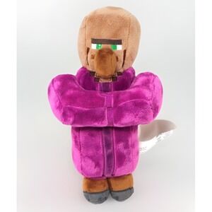 Minecraft 14" Rare Purple Villager Priest 12" Plush Mojang